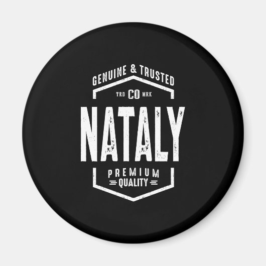 Aimant Natalal Nom personnalisé Cadeau Anniversaire (Devant)