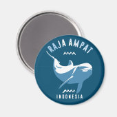 Aimant Natation avec les dauphins à Raja Ampat (Recto/Verso)