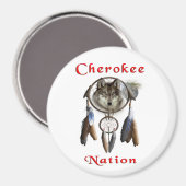 Aimant Nation cherokee (Recto/Verso)