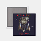 Aimant Nation cherokee (Recto/Verso)