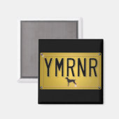 Aimant Nation Weimaraner : Plaque de licence YMRNR (Recto/Verso)