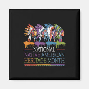 Aimant National Native American Heritage Moth Heart