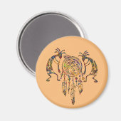 Aimant Native American Kokopelli (Recto/Verso)