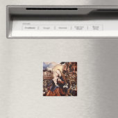 AIMANT NATIVITÉ AVEC DES LILLES BLANCHES - MAGIE DE NOËL (In Situ (Lave-vaisselle))