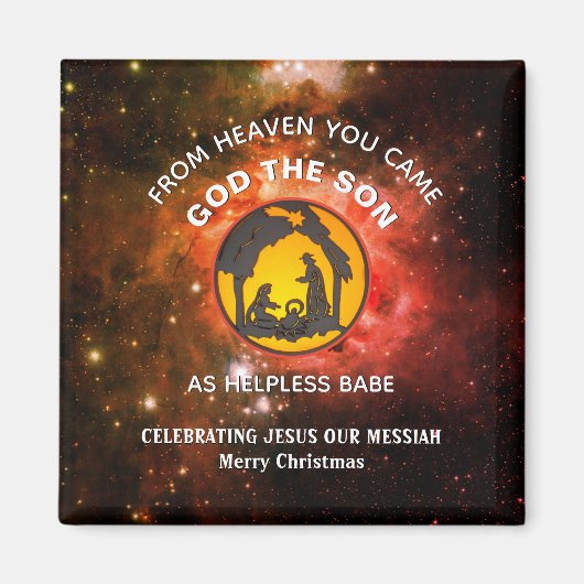 Aimant Nativité chrétienne de Noël (Devant)