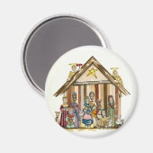 Aimant nativité colorée (Recto/Verso)