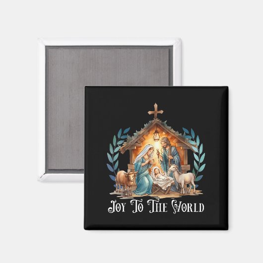 Aimant Nativité De Noël Naissance Chrétienne De Jésus Joi (Recto/Verso)