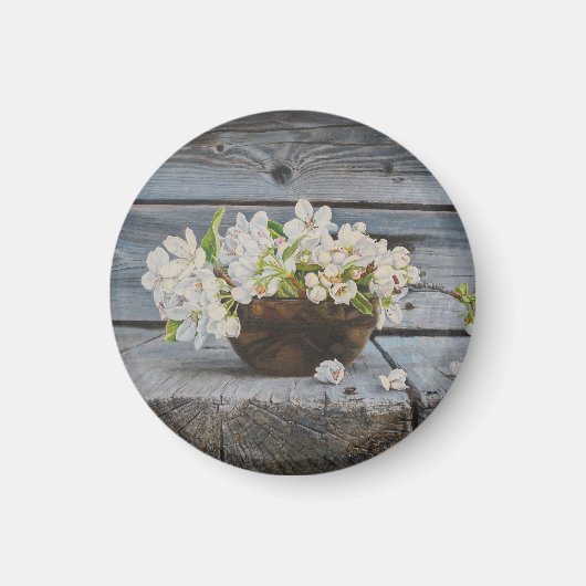 Aimant Nature morte Apple Blossom – Impression d'art orig (Devant)