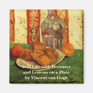 Aimant Nature morte carafe et citrons par Vincent van Gog