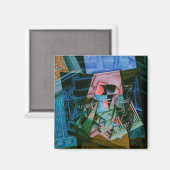 Aimant Nature morte devant une fenêtre ouverte de Juan Gr (Recto/Verso)