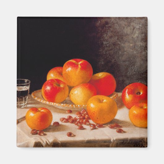 Aimant Nature morte, pommes et châtaignes (Devant)