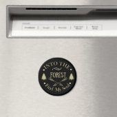 Aimant Nature sauvage extérieure Pins dans la forêt (In Situ (Lave-vaisselle))