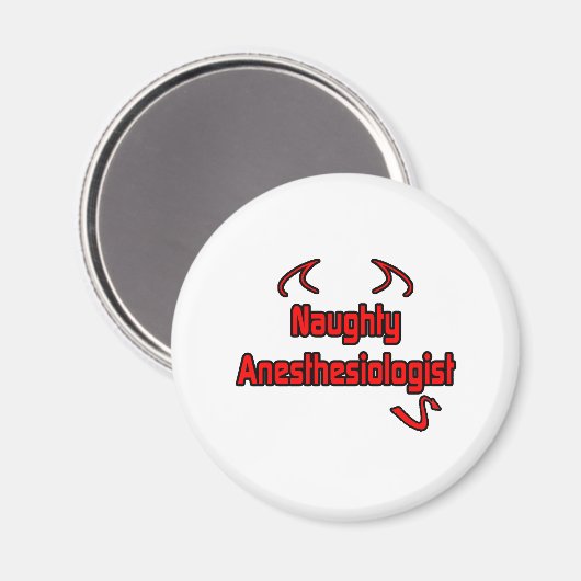 Aimant Naughty anesthésiste (Recto/Verso)