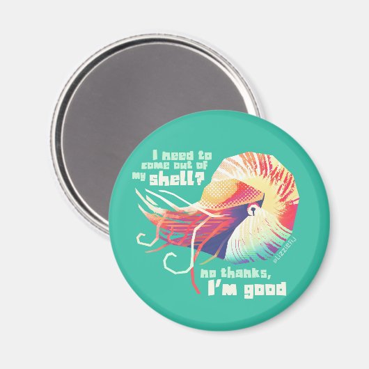 Aimant naustilus d'Introvertébré (Recto/Verso)