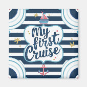 Aimant Nautical Ma première croisière (Devant)