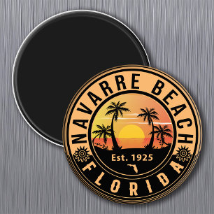 Aimant Navarre Beach Floride Retro Sunset Souvenirs