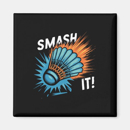 Aimant Navette Badminton Match (Devant)