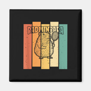 Aimant Navette Capybara Rétro - Badminton Vintage Badminb