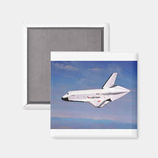 Aimant Navette spatiale d'entreprise (Recto/Verso)