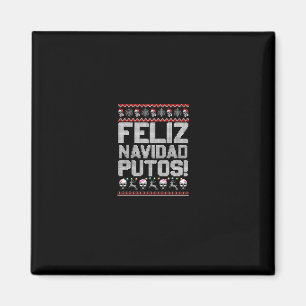 Aimant Navidad Putos Funky Mexicaine Fête de Noël Laide G