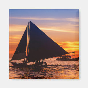 Aimant Navigation de Paraw au coucher du soleil