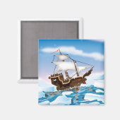 Aimant Navire de brise-glace (Recto/Verso)