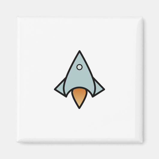 Aimant Navire spatial rétro (Devant)