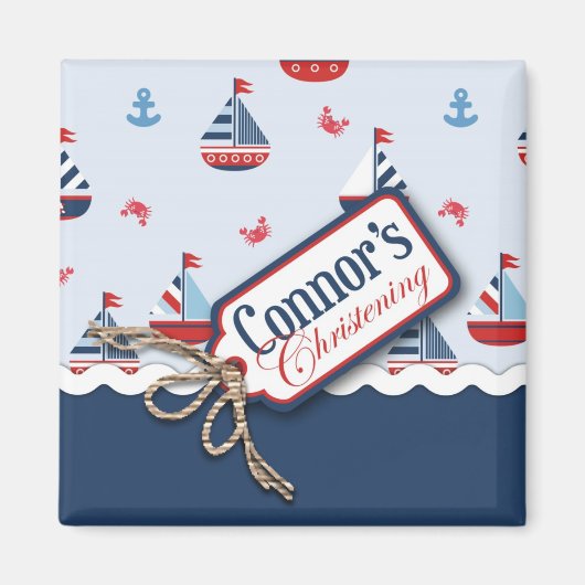 Aimant Navires Ahoy ! Connecteur magnétique carré 2 (Devant)