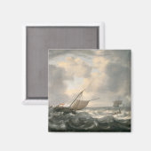 Aimant Navires sur une mer agitée (Recto/Verso)