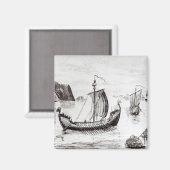 Aimant Navires viking (Recto/Verso)
