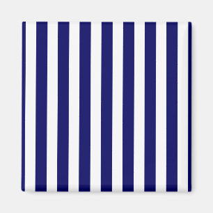 Aimant Navy blue and white candy stripes