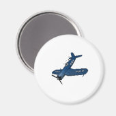 Aimant NAVY f4u corsair plongée (Recto/Verso)