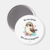 Aimant N'Ayez Pas Peur À Sparrow Bible Verset (Recto/Verso)