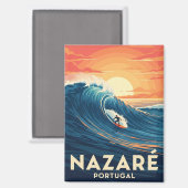Aimant Nazare Portugal Surf (Recto/Verso)