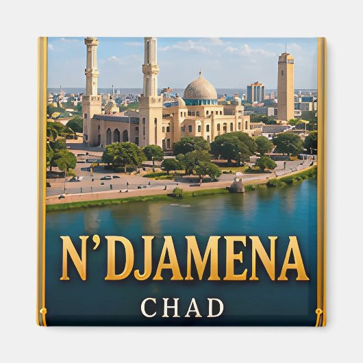 Aimant N'Djamena Chari et Horizons du désert (Devant)