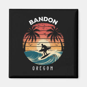 Aimant Ndon Oregon Planche de surf Vagues Plage 
