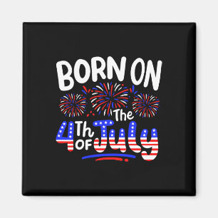 Aimant Né À La Fête D'Anniversaire 4 juillet Hommes Usa F
