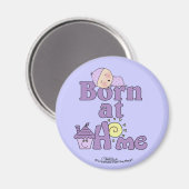 Aimant Né À La Maison Bébé Dormir Fille (Recto/Verso)