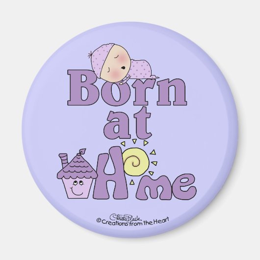 Aimant Né À La Maison Bébé Dormir Fille (Devant)