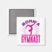 Aimant Né amoureux de la gymnastique Gymnastique (Recto/Verso)