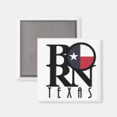 Aimant NÉ au Texas (Recto/Verso)