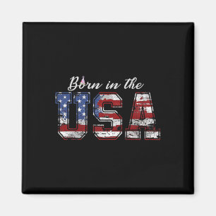 Aimant Né Aux Etats-Unis, 4 juillet Drapeau Shirt Us Anni