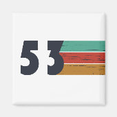 Aimant né en 1953 anniversaire vintage (Devant)