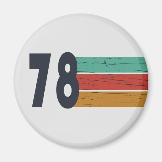 Aimant Né en 1978 cadeau d'anniversaire vintage (Devant)