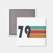 Aimant Né en 1979 cadeau d'anniversaire vintage (Recto/Verso)
