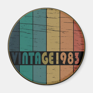 Aimant Né en 1983 anniversaire vintage