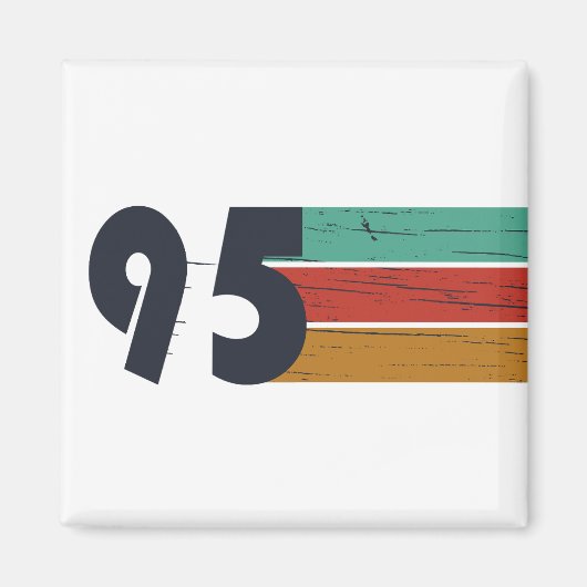 Aimant Né en 1995 vintage 30e anniversaire cadeau (Devant)