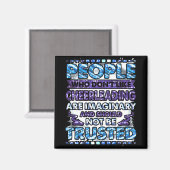 Aimant Ne faites pas confiance aux gens qui n'aiment pas (Recto/Verso)