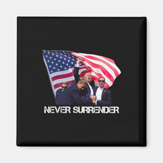 Aimant Ne jamais abandonner Tee (Devant)