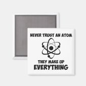 Aimant Ne jamais faire confiance à un Atom (Recto/Verso)